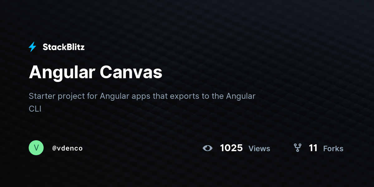 Angular Canvas - StackBlitz