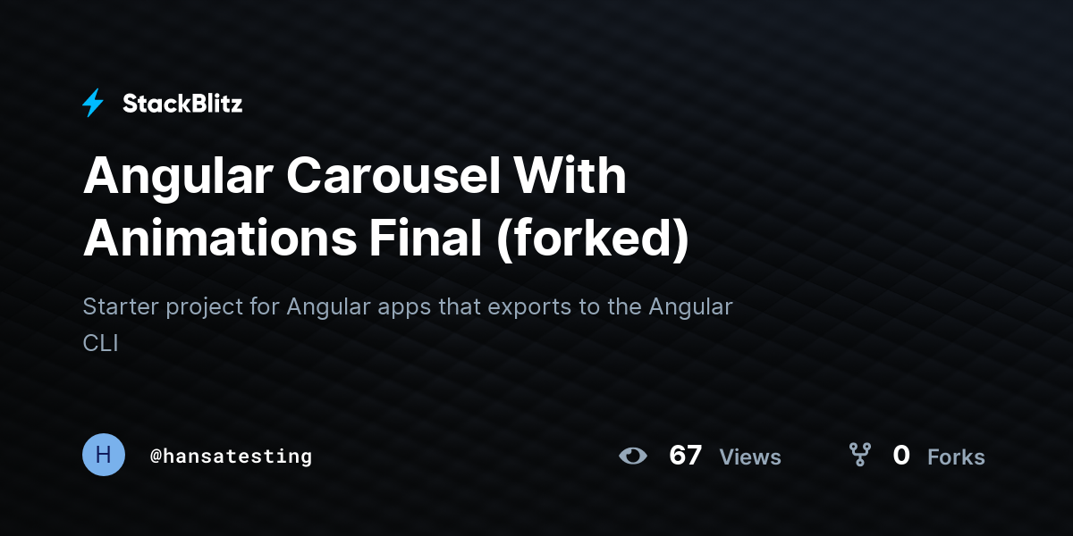 Angular Carousel With Animations Final (forked) - StackBlitz