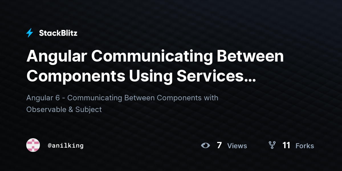Angular Communicating Between Components Using Services (duplicated ...