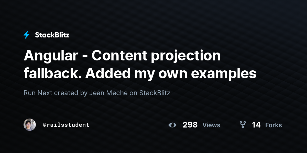 angular conditional content projection example