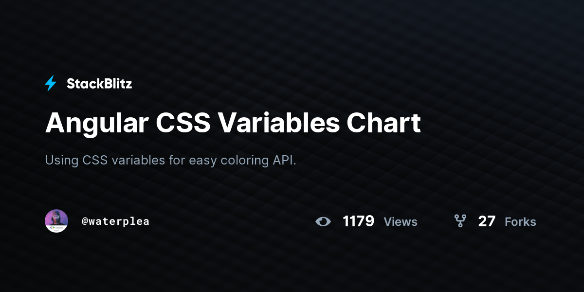 Angular CSS Variables Chart - StackBlitz