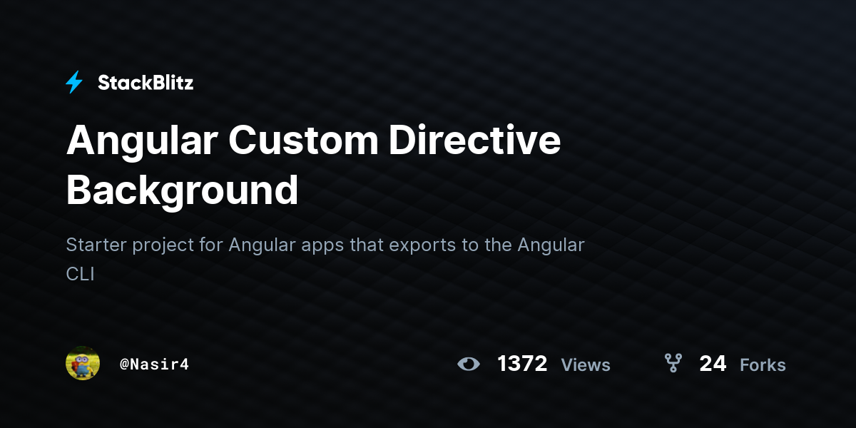 Angular Custom Directive Background - StackBlitz