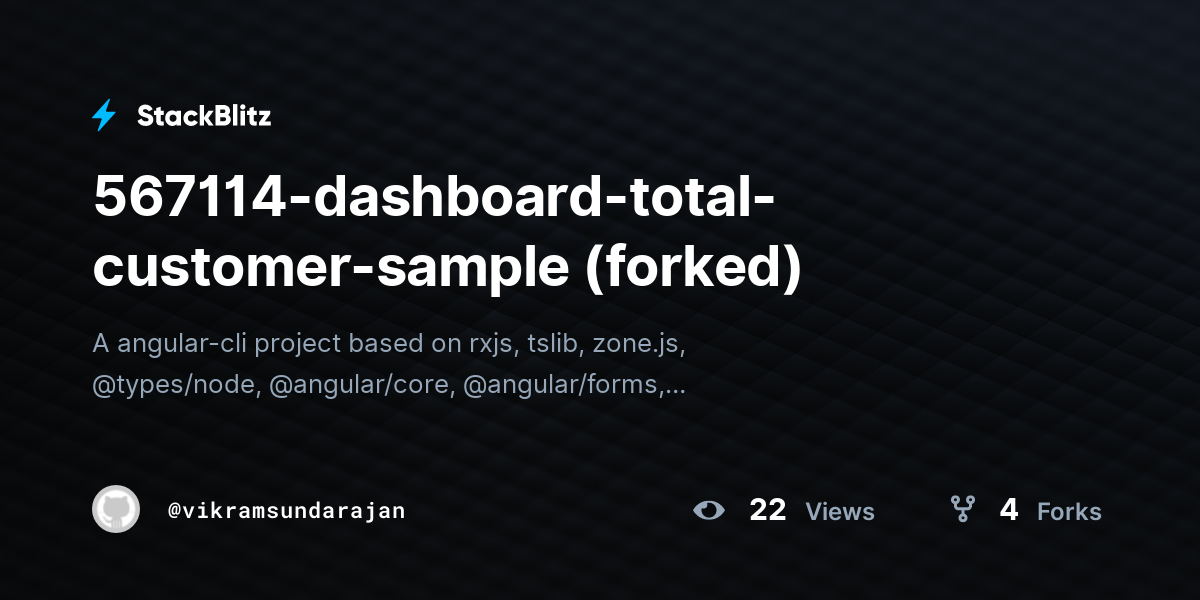 567114-dashboard-total-customer-sample (forked) - StackBlitz