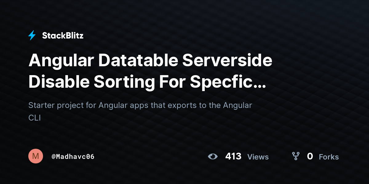 Angular Datatable Serverside Disable Sorting For Specfic Column ...