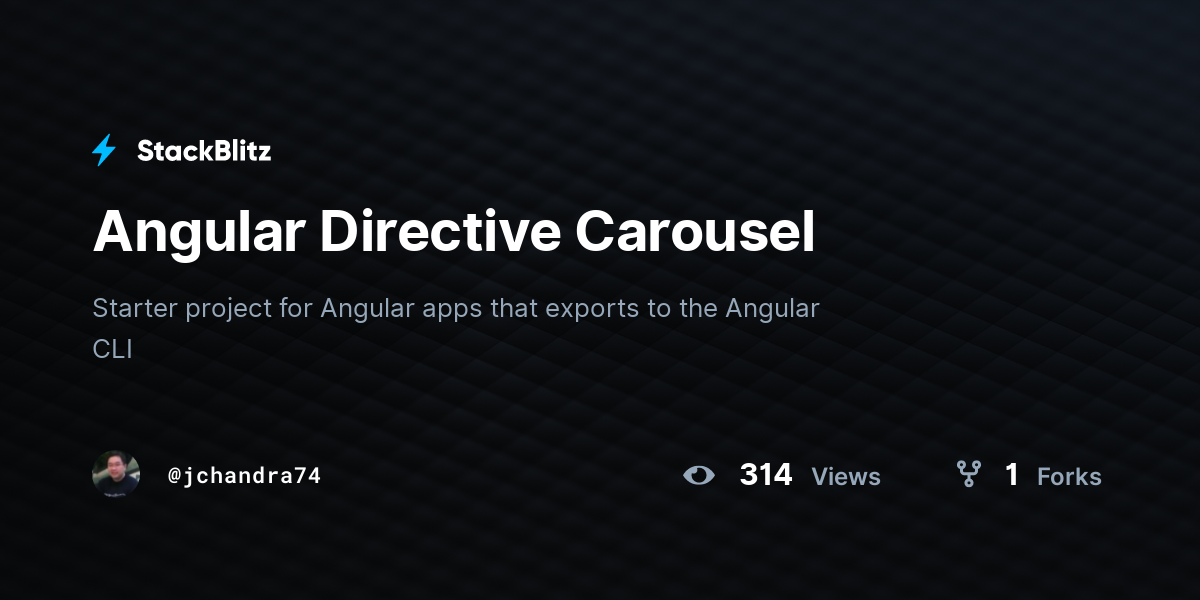 Angular Directive Carousel - StackBlitz