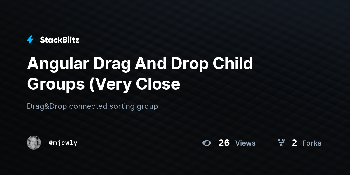 Angular Drag And Drop