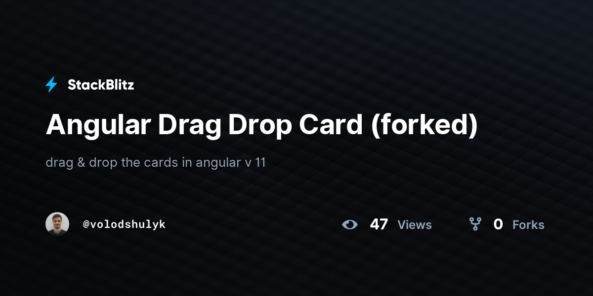 angular-drag-drop-card-forked-stackblitz