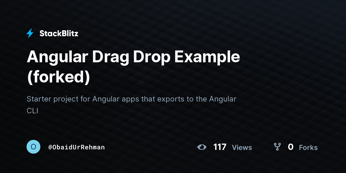 Angular 8 Drag And Drop Example