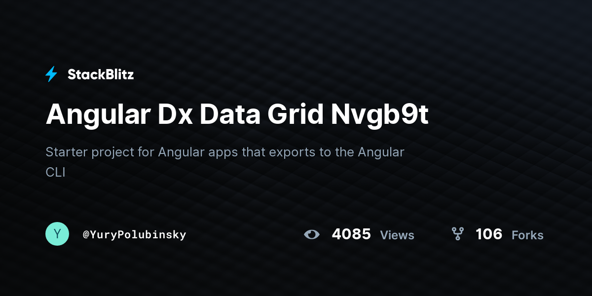 Angular Dx Data Grid Nvgb9t - StackBlitz