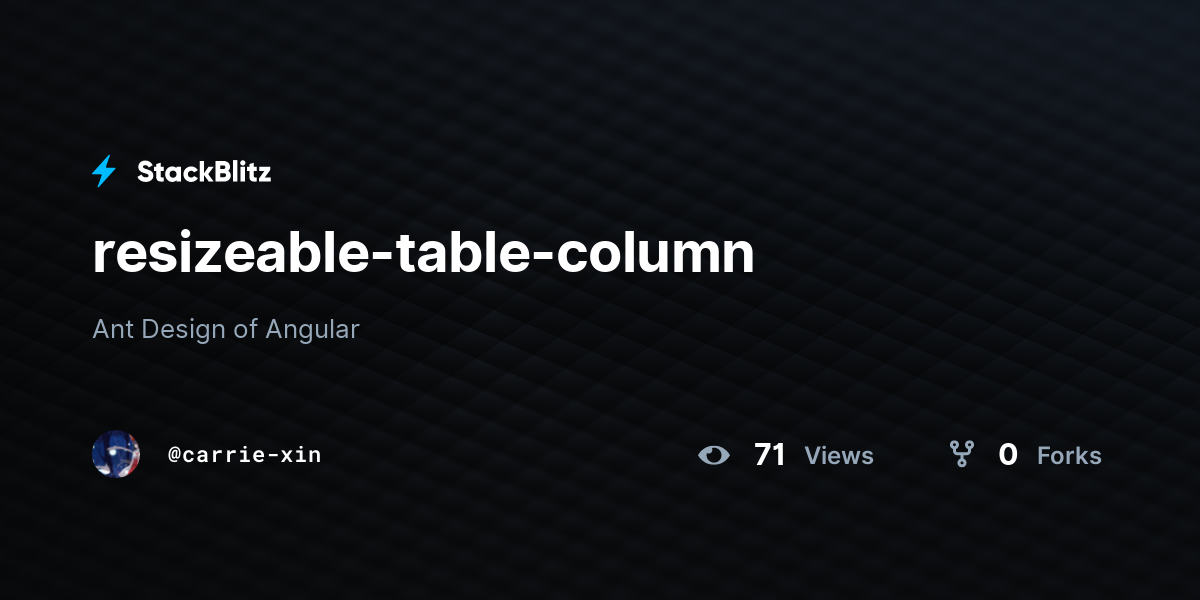 resizeable-table-column - StackBlitz