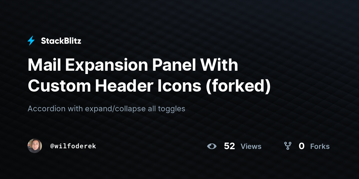 Mail Expansion Panel With Custom Header Icons (forked) - StackBlitz