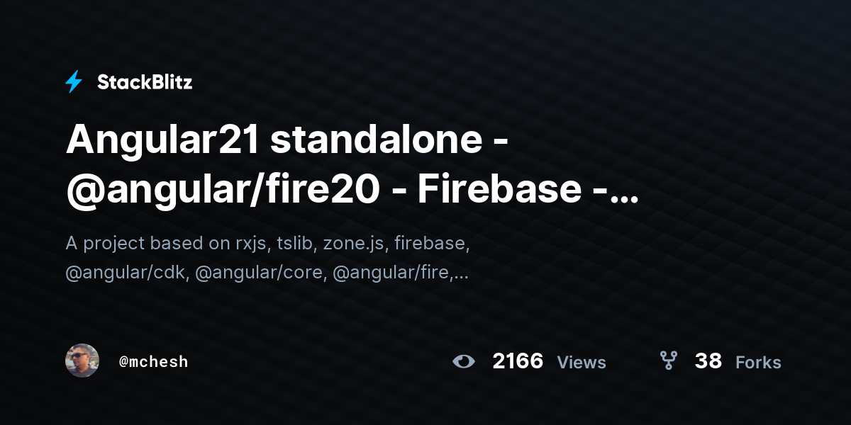 Angular21 standalone - @angular/fire20 - Firebase - Firestore CRUD - AI ...
