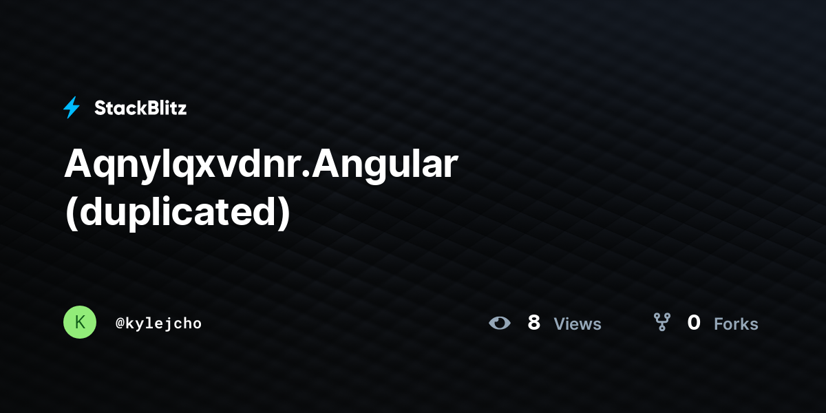 Aqnylqxvdnr.Angular (duplicated) - StackBlitz