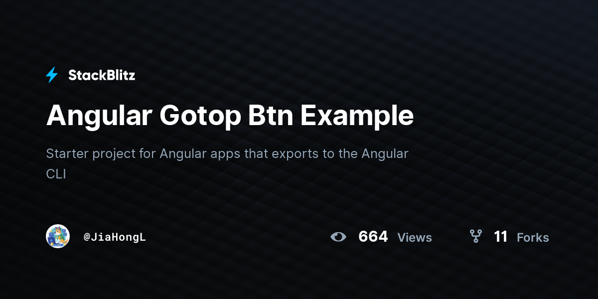 Angular Gotop Btn Example - StackBlitz