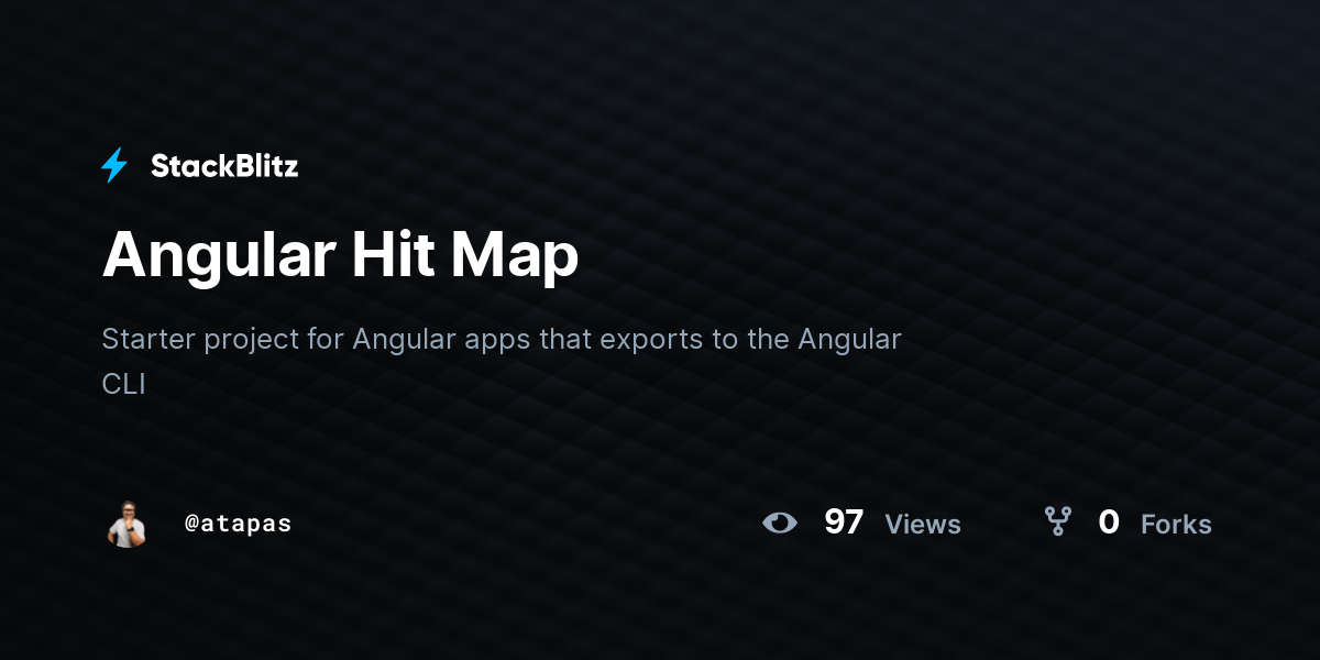 Angular Hit Map - StackBlitz