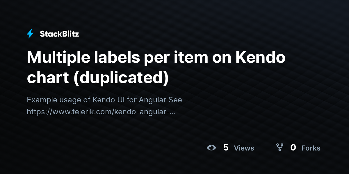 Multiple labels per item on Kendo chart (duplicated) - StackBlitz