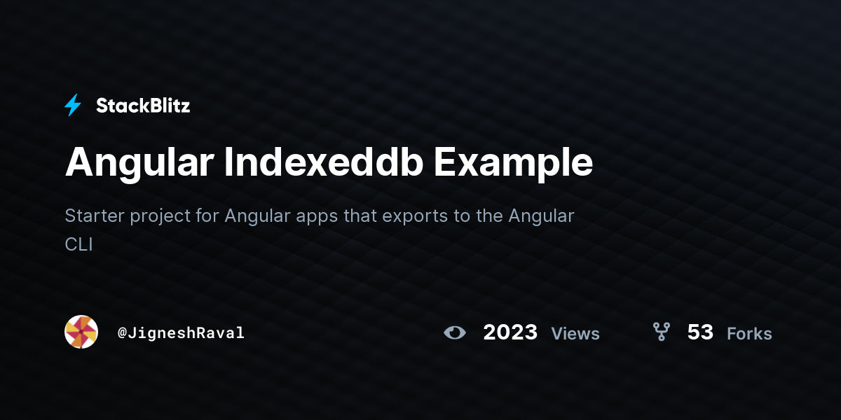 angular-indexeddb-example-stackblitz