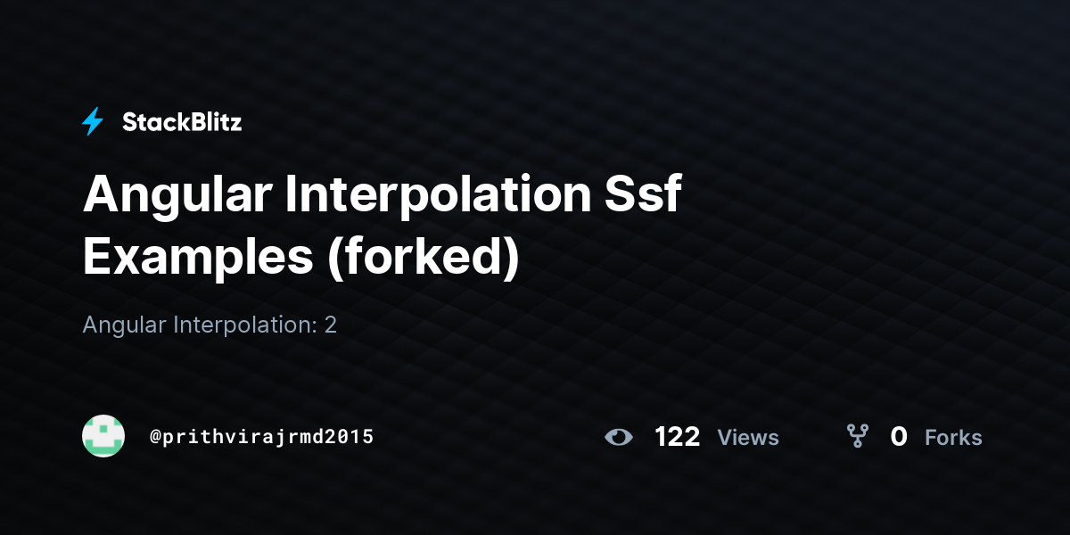 Angular Interpolation Ssf Examples (forked) - StackBlitz