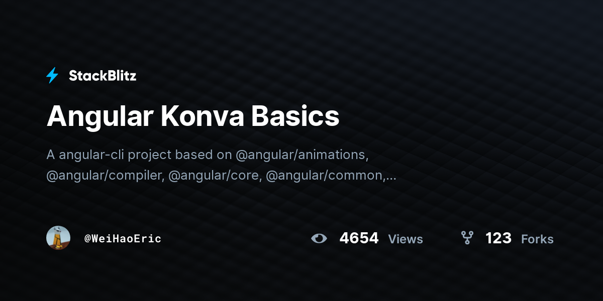 Angular Konva Basics - StackBlitz