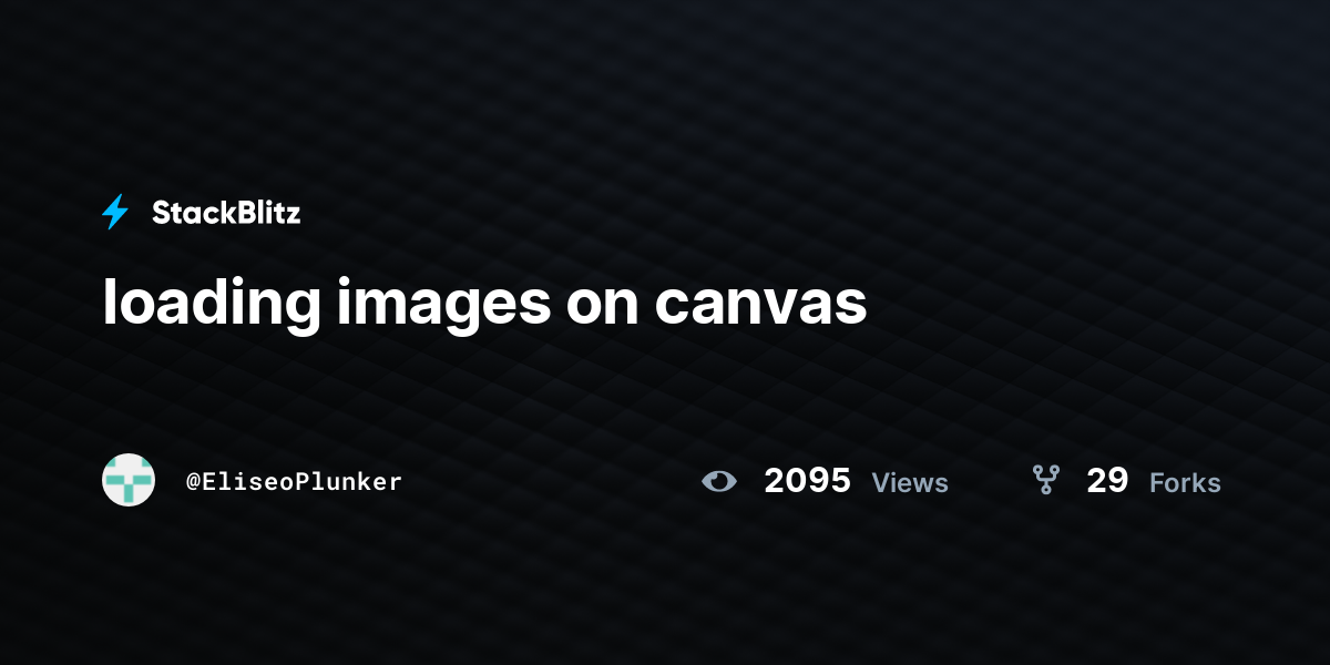 loading images on canvas - StackBlitz