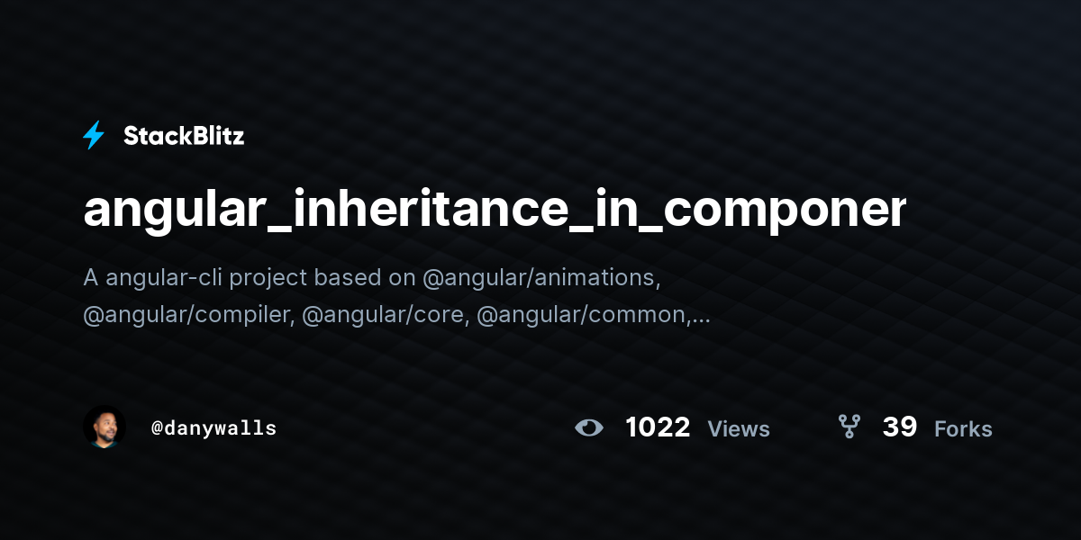 angular_inheritance_in_components - StackBlitz