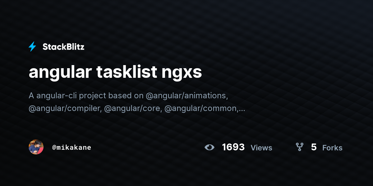 angular tasklist ngxs - StackBlitz
