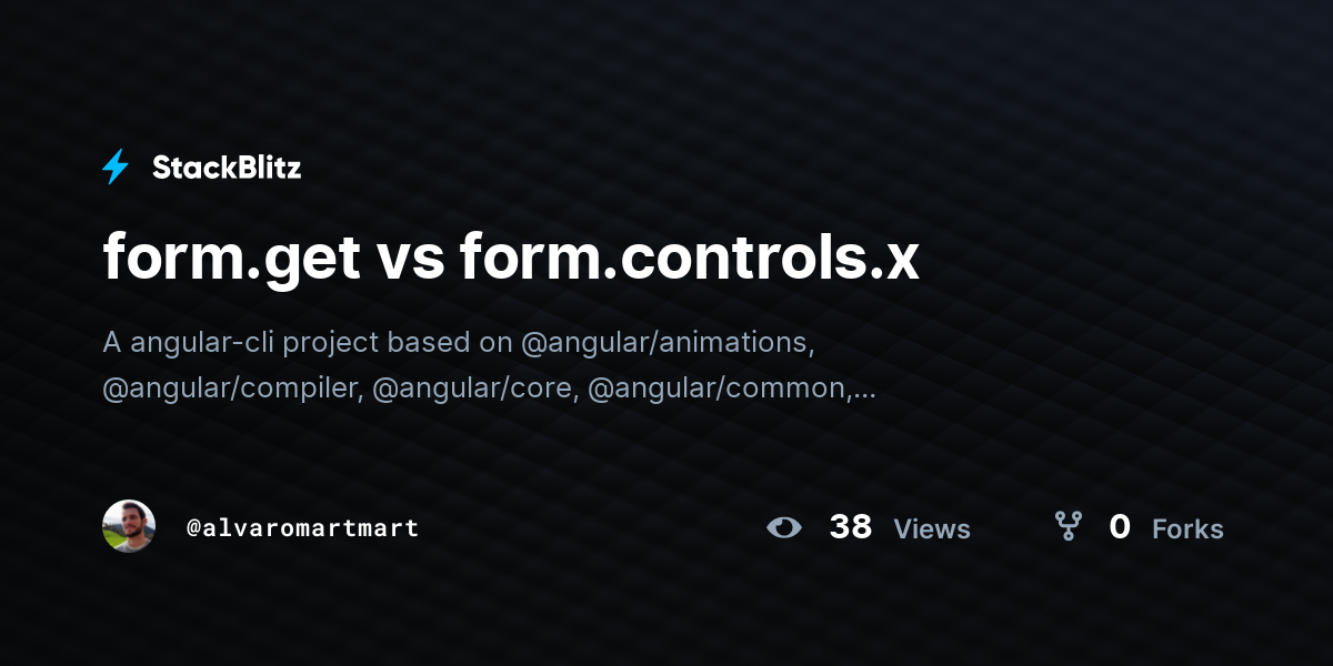 form.get vs form.controls.x - StackBlitz