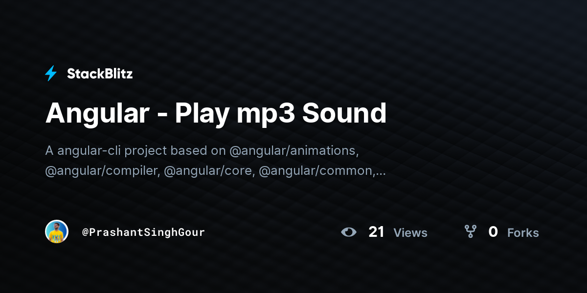 Angular - Play mp3 Sound - StackBlitz