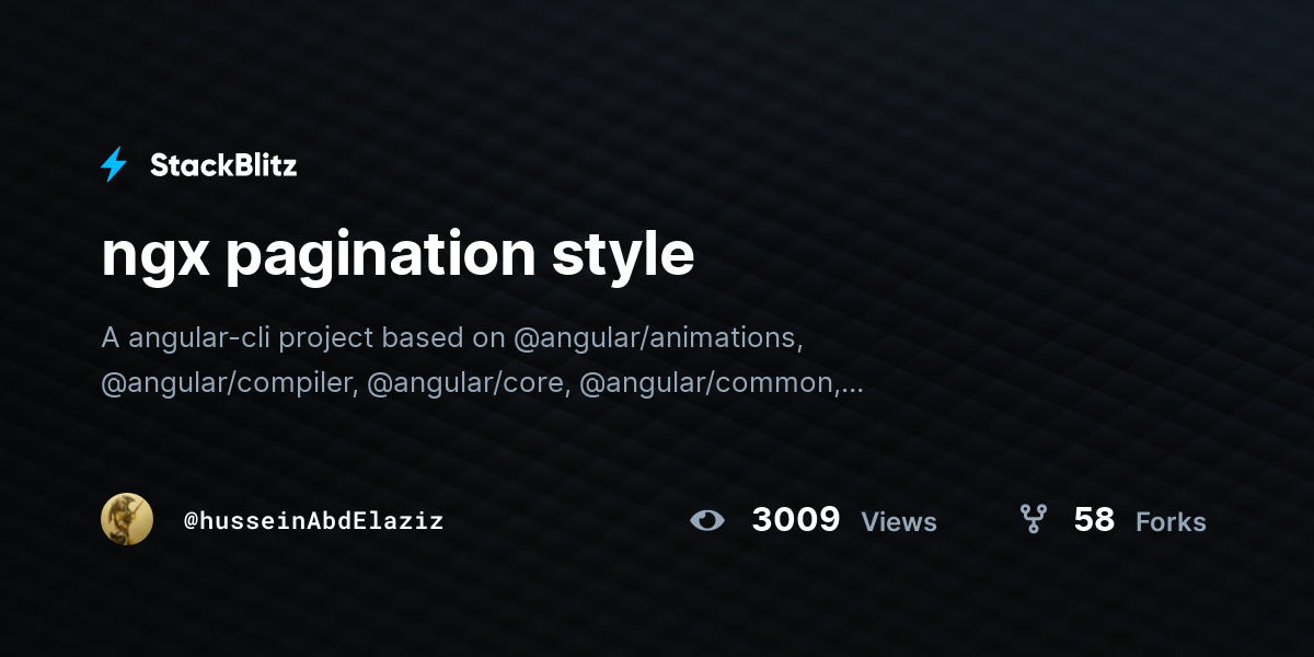 ngx pagination style - StackBlitz