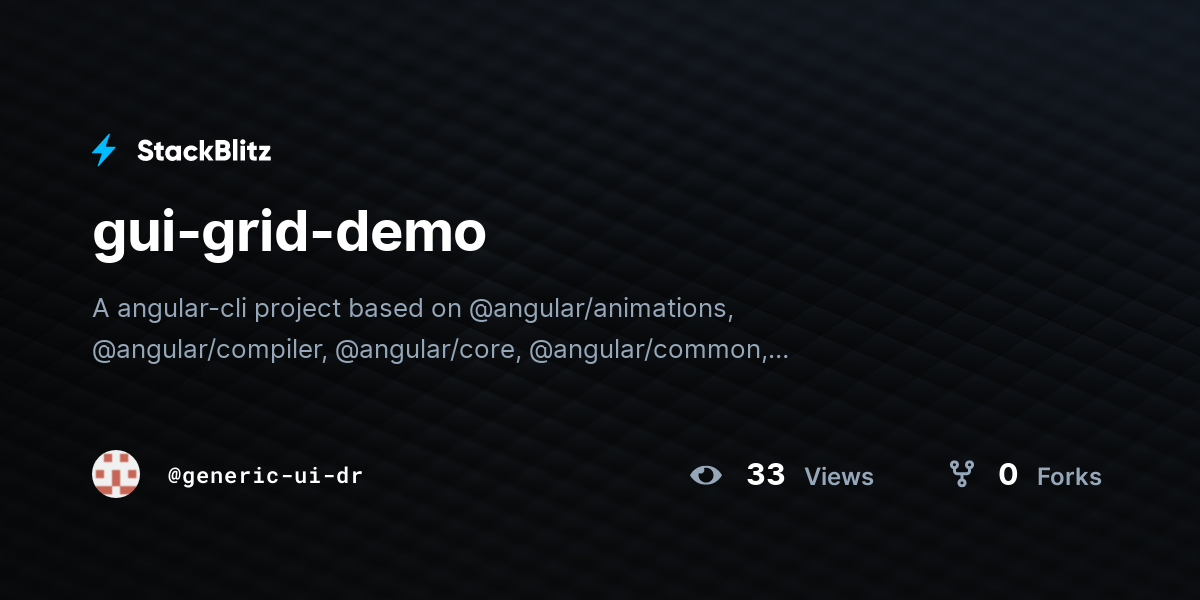 gui-grid-demo - StackBlitz