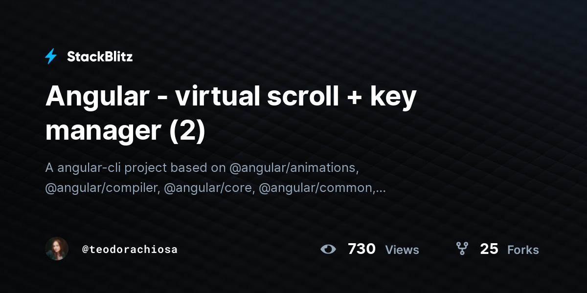 Angular - virtual scroll + key manager (2) - StackBlitz