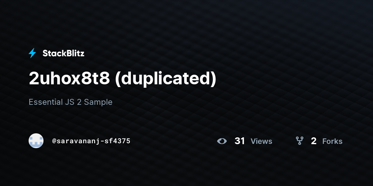 2uhox8t8 (duplicated) - StackBlitz