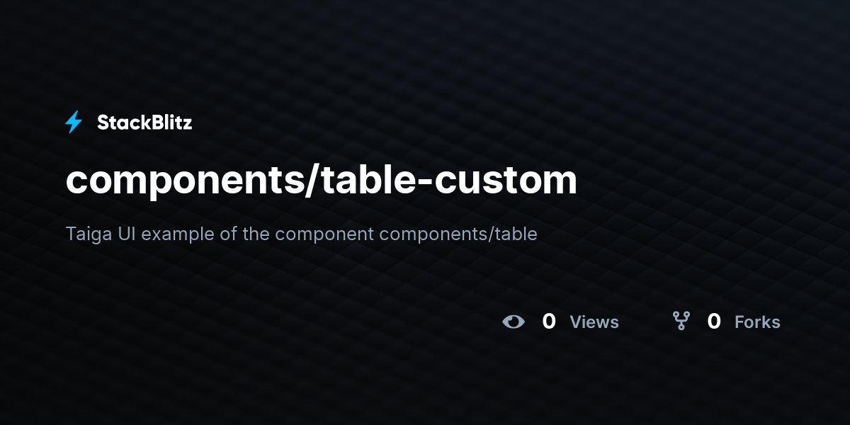 components/table-custom - StackBlitz