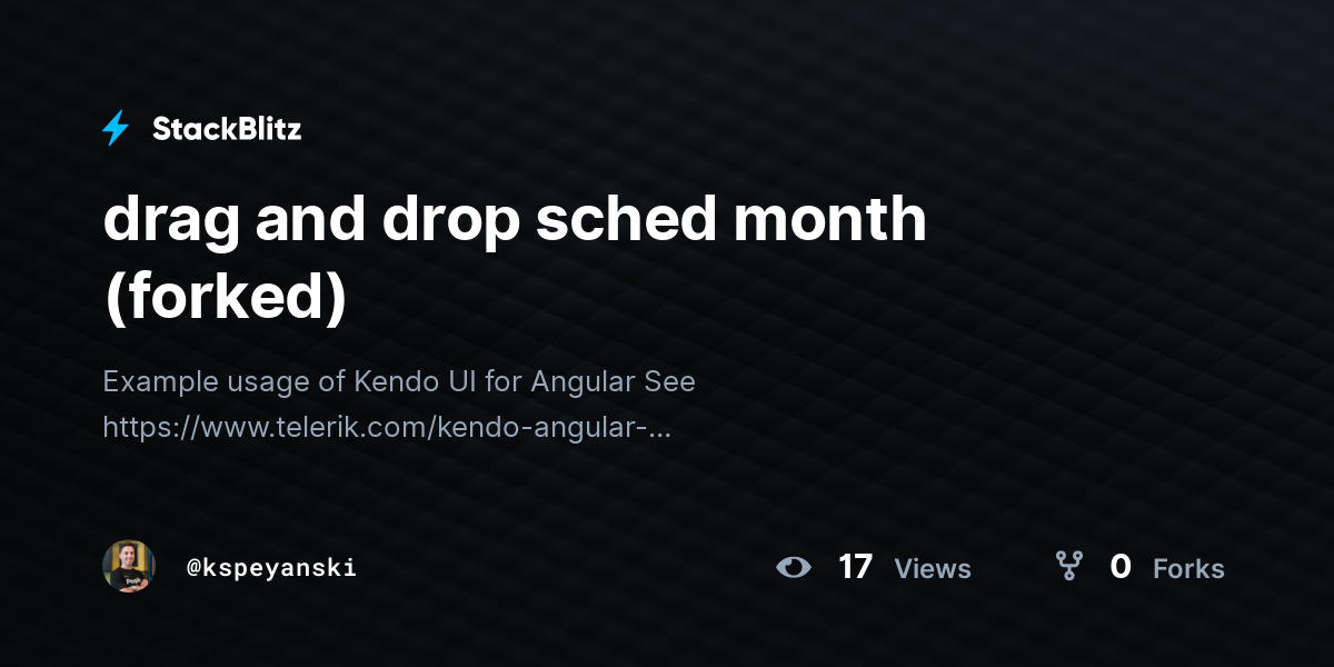 drag and drop sched month (forked) - StackBlitz