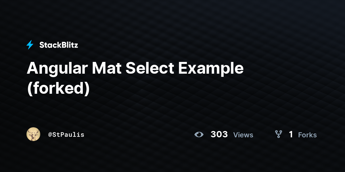 angular-mat-select-example-forked-stackblitz