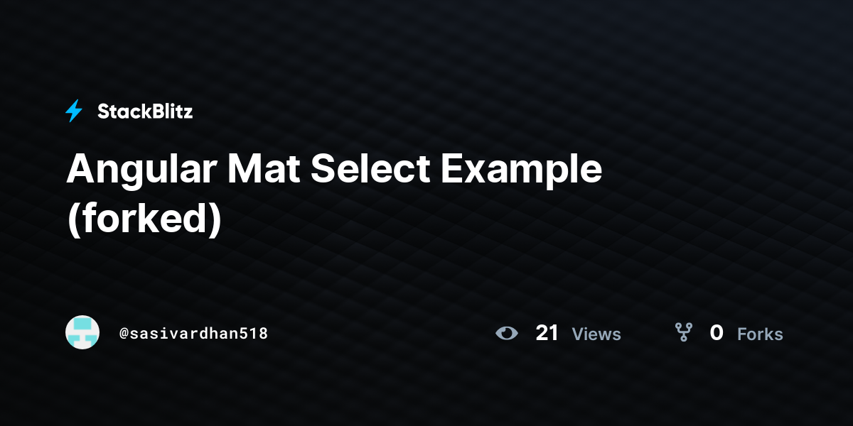 angular-mat-select-example-forked-stackblitz