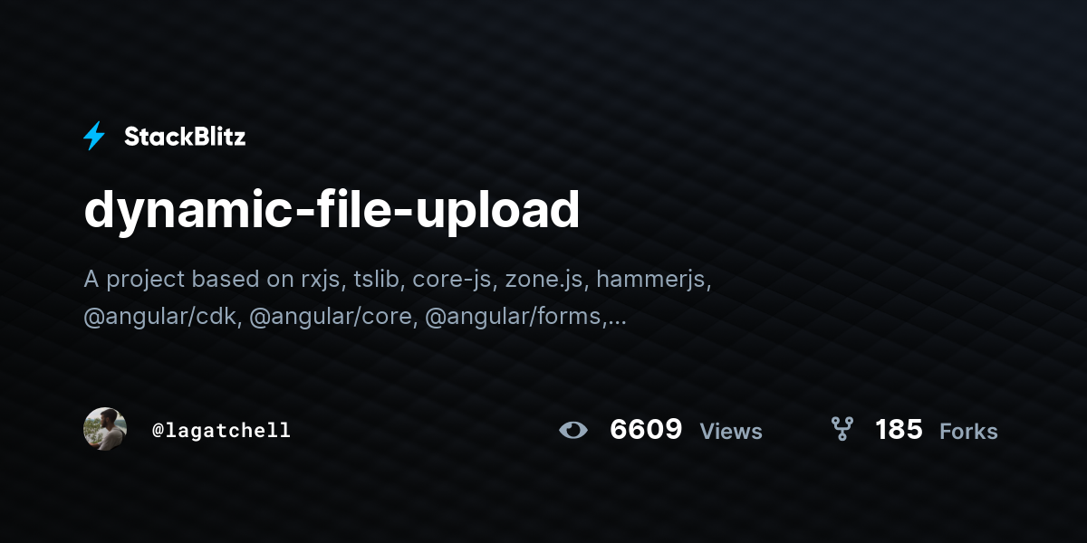 dynamic-file-upload - StackBlitz