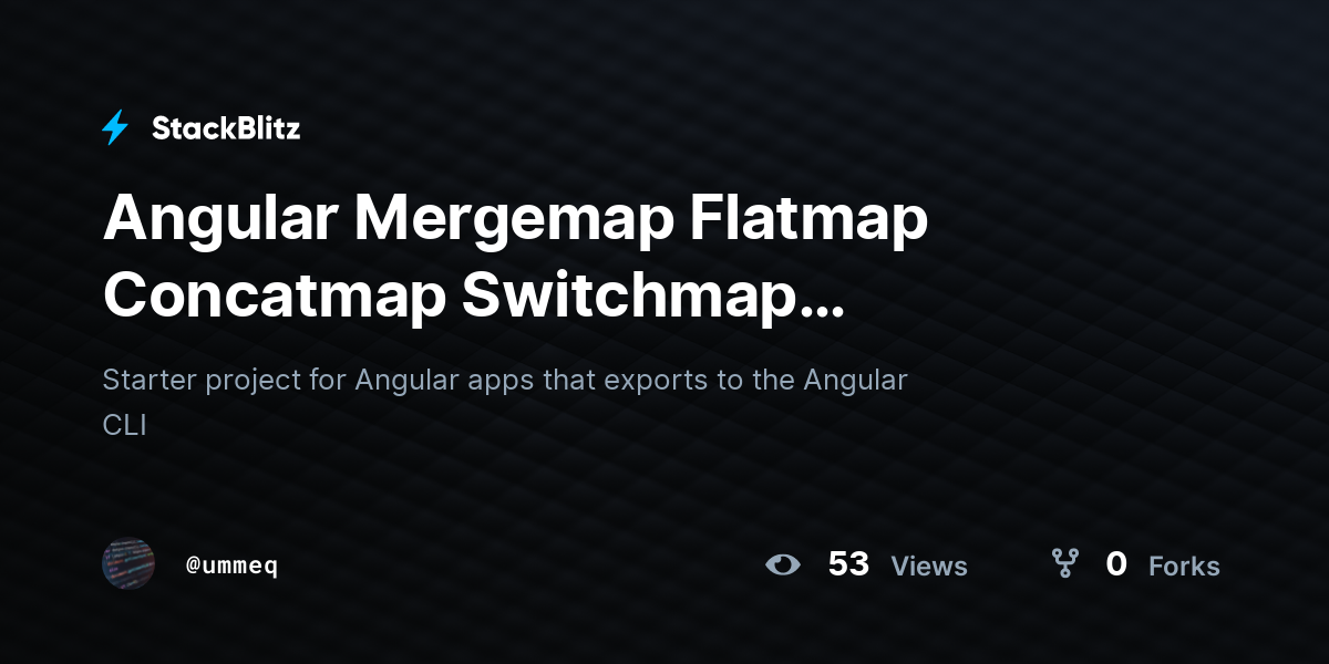 Angular Mergemap Flatmap Concatmap Switchmap Exhaustmap (forked ...