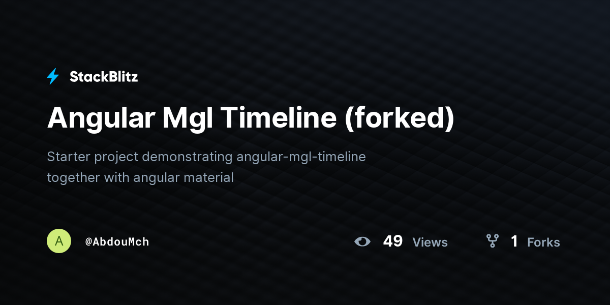 Angular Mgl Timeline (forked) - StackBlitz