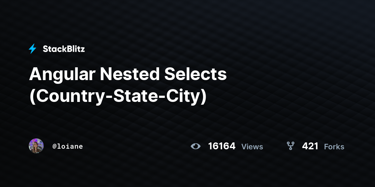 angular-nested-selects-country-state-city-stackblitz