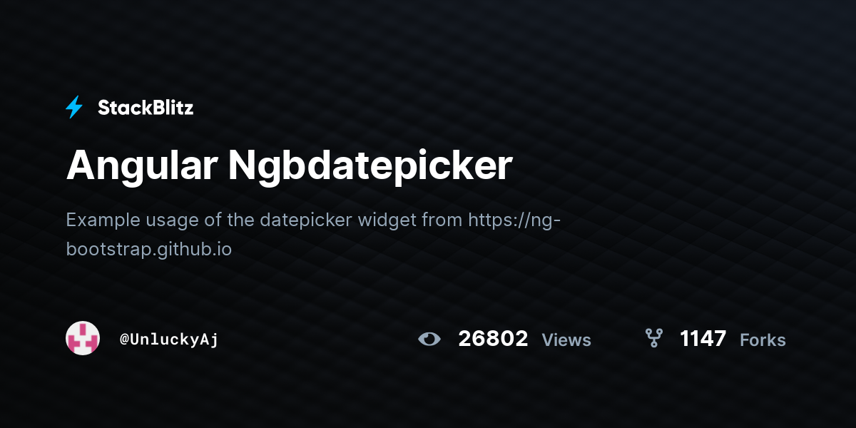 angular-ngbdatepicker-stackblitz