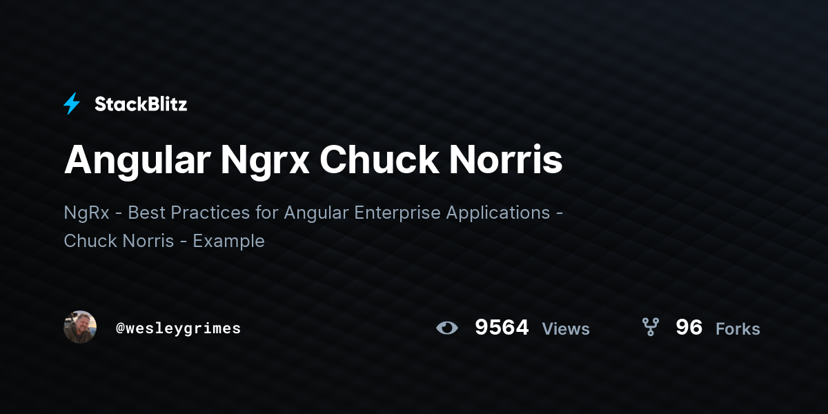 Angular Ngrx Chuck Norris - StackBlitz