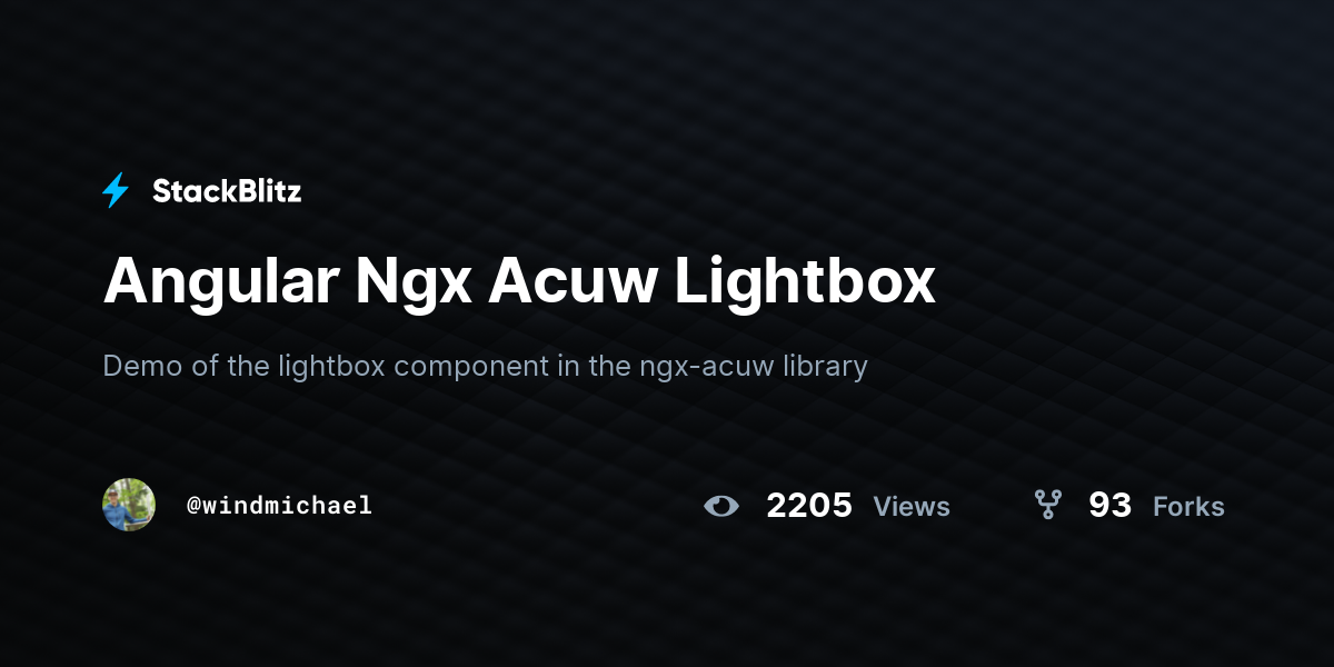 Angular Ngx Acuw Lightbox - StackBlitz