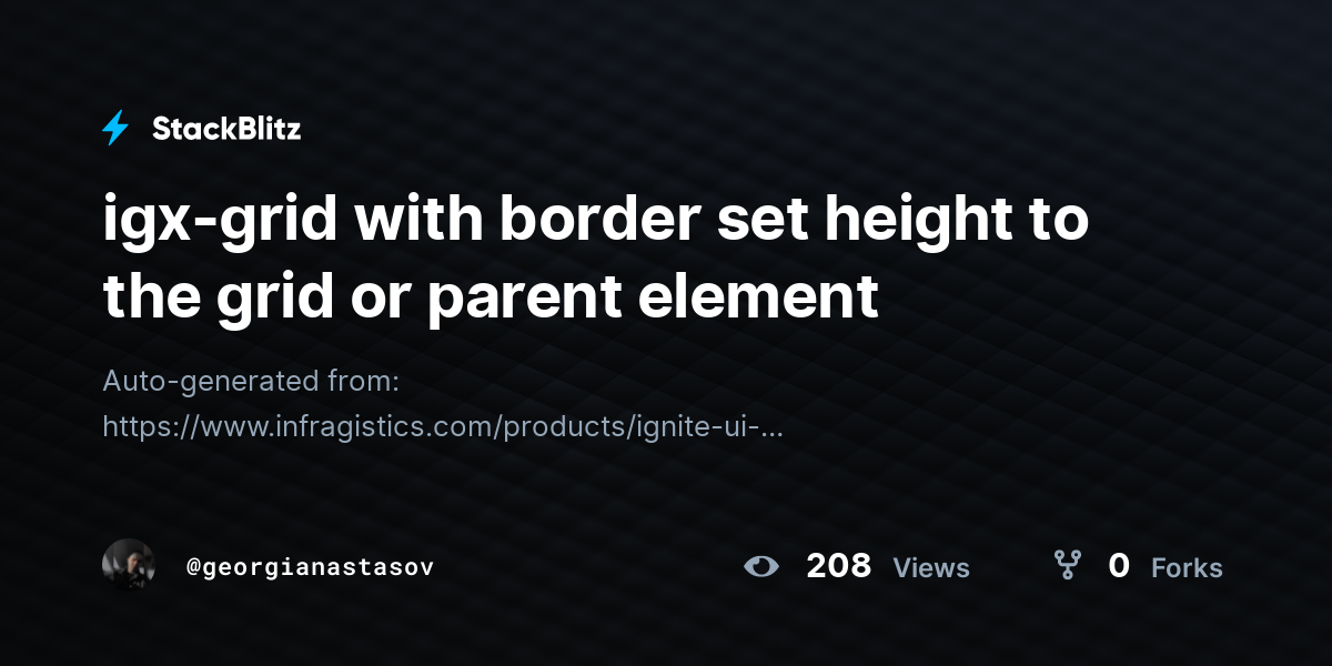 igx-grid with border set height to the grid or parent element - StackBlitz