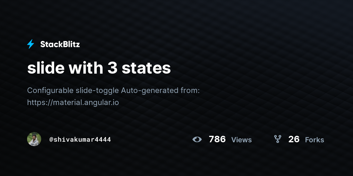 slide with 3 states StackBlitz