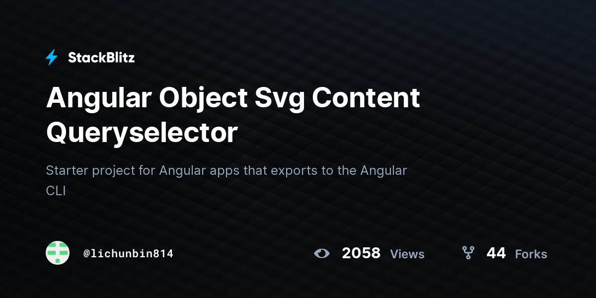 Angular Object Svg Content Queryselector - StackBlitz