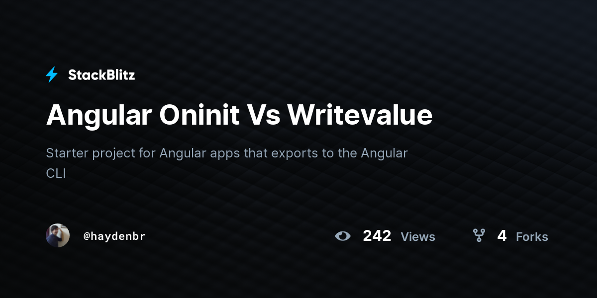 What Is Oninit In Angular