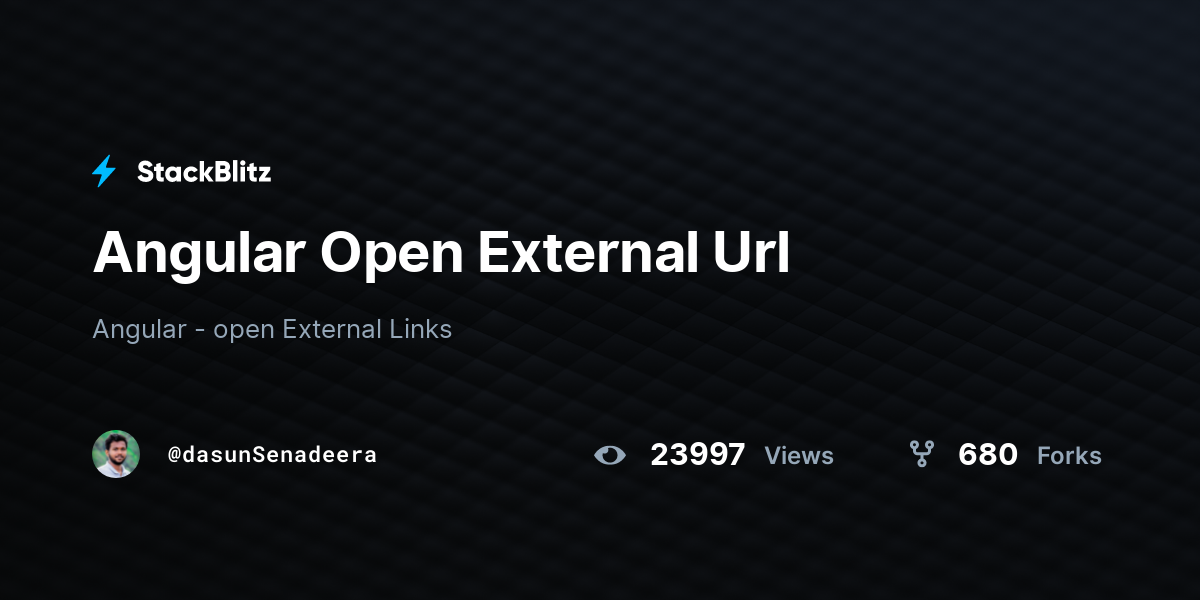 Angular Open External Url - StackBlitz