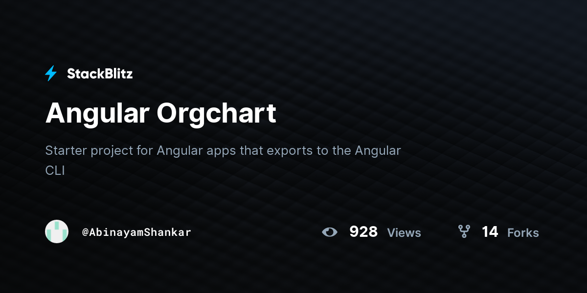 Angular Orgchart - StackBlitz