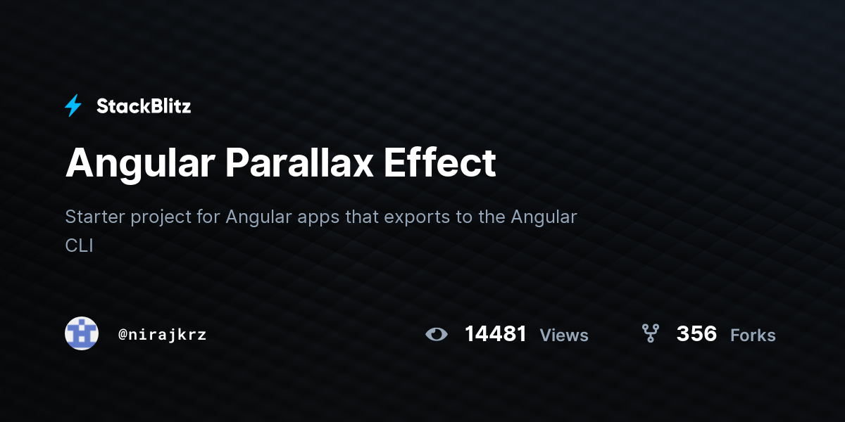 Angular Parallax Effect - StackBlitz